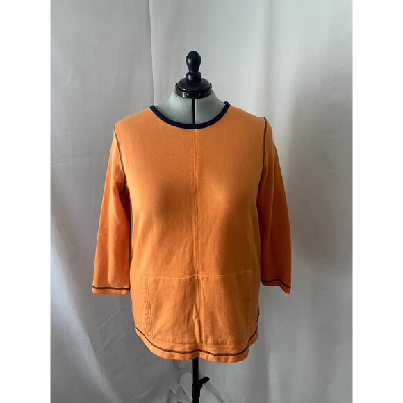 Avenue Pullover Top With Kangaroo Pockets Orange Size 18/20 - Picture 6 of 7